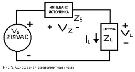 Однофазная эквивалентная схема