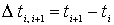       ti  i+1     (    1)   